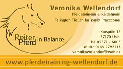 Vorschaubild Visitenkarte Pferdetraining Wellendorf